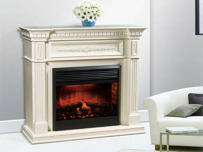 How much power does the fireplace motor produce?